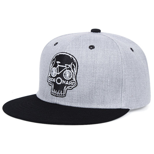 Gorra de Béisbol con Bordado de Calavera Unisex
