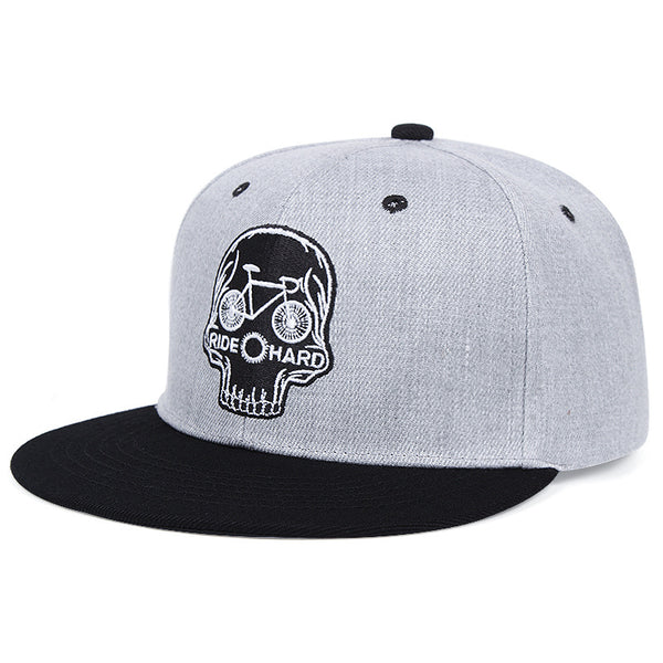 Gorra de Béisbol con Bordado de Calavera Unisex