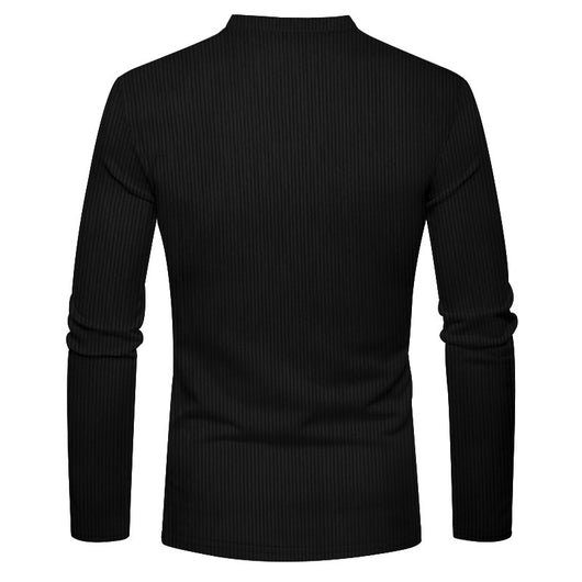 Henley de Pana para Hombre - Ajuste Slim, Manga Larga, Diseño Minimalista - Image 40