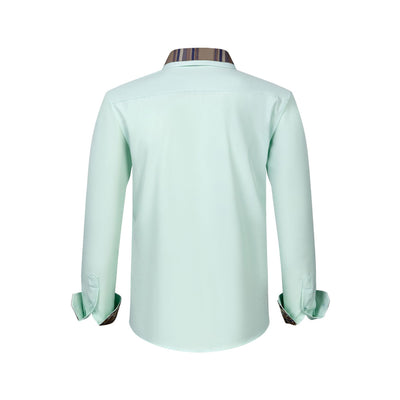 Camisa Manga Larga Hombre con Cuello Floral Patchwork - Image 28