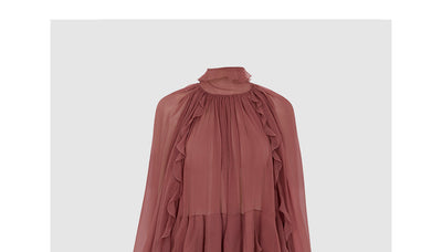 Blusa Manga Larga con Volantes Tridimensionales para Mujer - Image 7