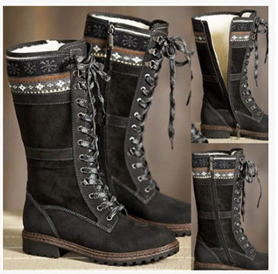 Botas Cálidas de Algodón para Tallas Grandes - Otoño e Invierno - Image 7