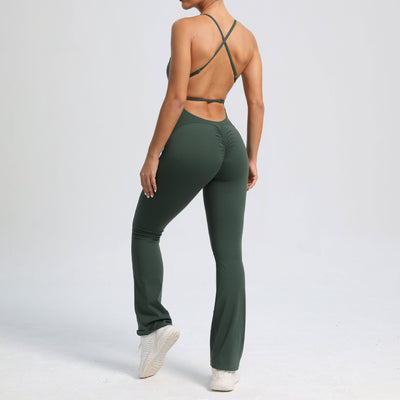 Jumpsuit Deportivo de Alta Intensidad con Tirantes Ajustables para Yoga - Image 6