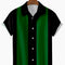 Camiseta Manga Corta Hombre Estampado 3D Rayas Verde
