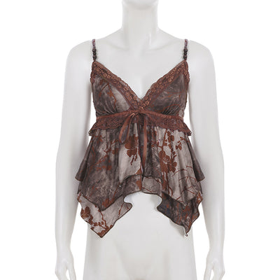 Vestido Retro Cuello V Cintura Marcada Diseño Asimétrico - Image 35