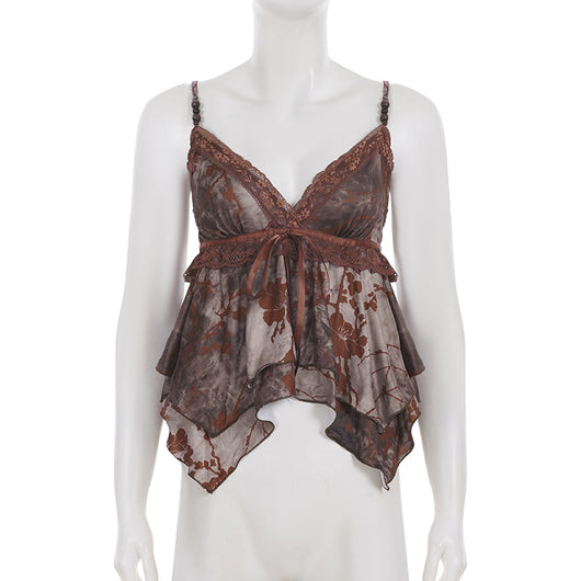 Vestido Retro Cuello V Cintura Marcada Diseño Asimétrico - Image 35