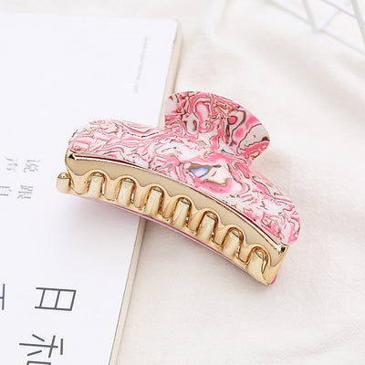 Pinza Acrílica para Cabello con Diseño a Rayas para Mujer - Image 14
