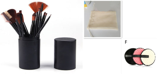 Set de 12 Brochas de Maquillaje Profesional - Rubor, Sombra y Delineador - Image 13