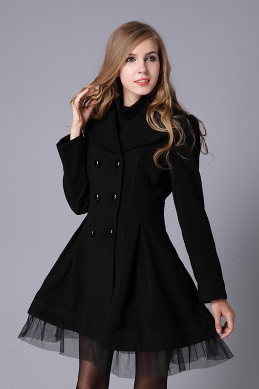 Abrigo Cruzado Midi para Mujer - Image 3