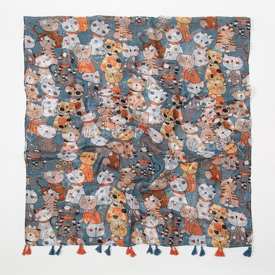 Pañuelo Voile con Borlas para Mujer - Image 5