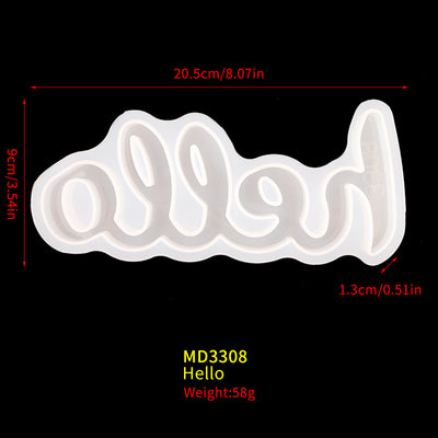 Set de Moldes de Resina Epoxi para Espejos y Frases Personalizadas - Image 9