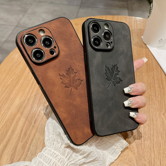 Funda para Teléfono Piel de Cordero Hoja de Arce - Protección Total - Image 2