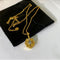 European And American 18K Dorado Four Leaf Grass Necklace Female Verde