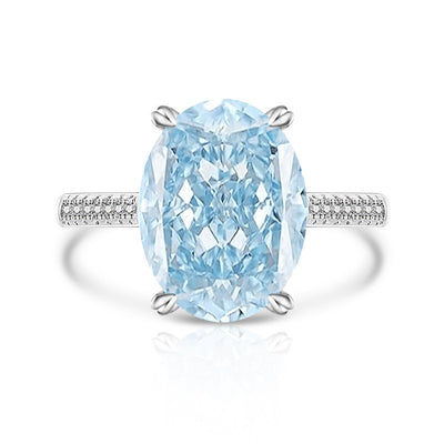 Anillo Versátil de Diamante Hielo Floral en Carbono Alto para Mujer - Image 38