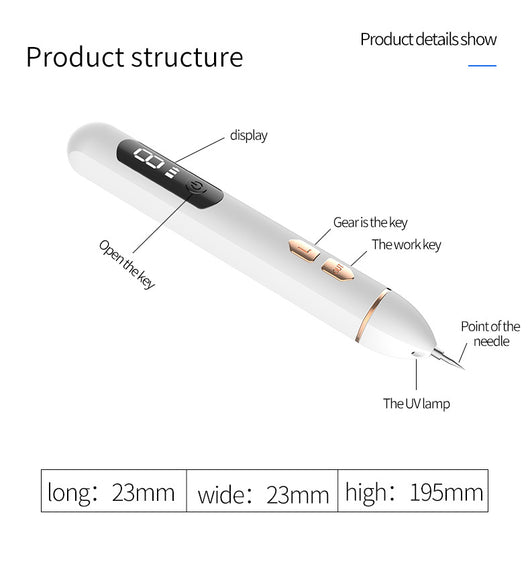 Bolígrafo Láser LCD para Eliminar Pecas y Lunares - Image 11