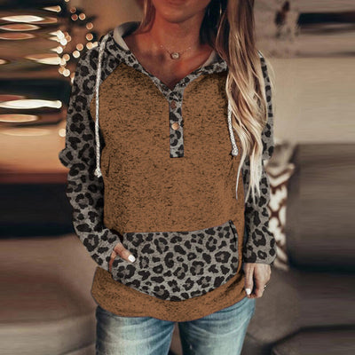 Cardigan con Capucha y Estampado de Leopardo para Mujer - Image 6