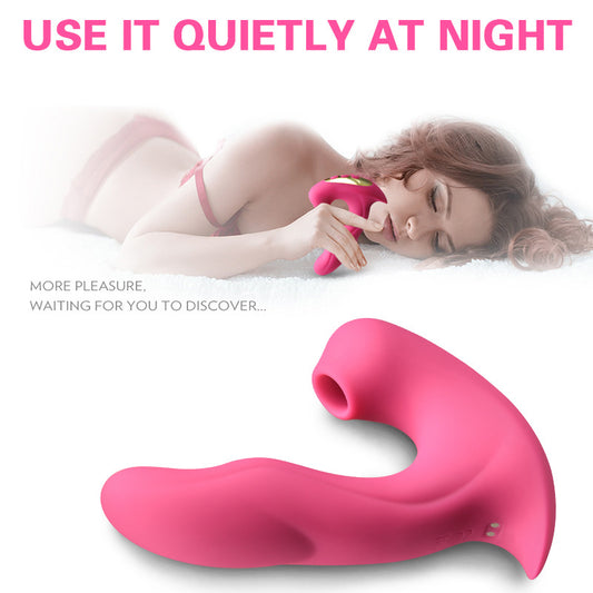 Vibrador Portátil Recargable con Múltiples Funciones de Succión y Vibración