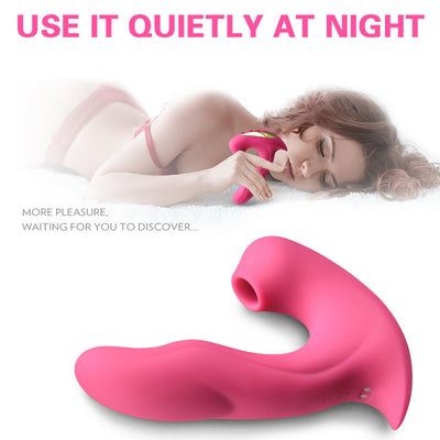 Vibrador Portátil Recargable con Múltiples Funciones de Succión y Vibración