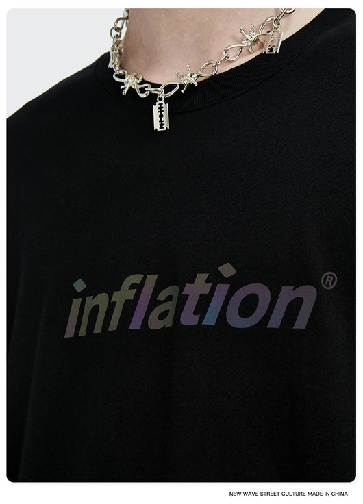 Playera Estilo Urbano con Letras Láser Deslumbrante para Hombre - Image 22
