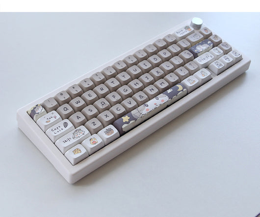 Keycaps Mecánicos Custard Cute - Compatible 68, 75, 98, 100 Teclas - Image 17
