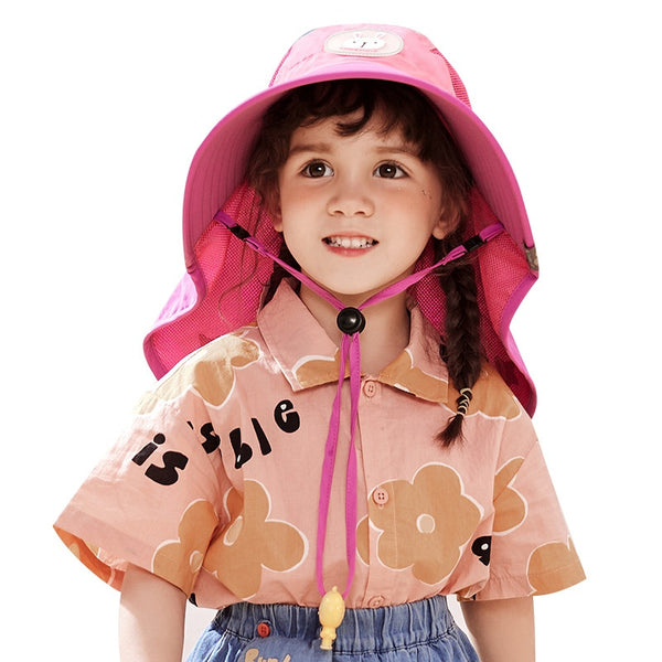 Sombrero de Ala Ancha para Niños - Protección Solar Verano