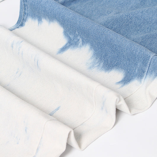 Jeans Rectos Cintura Alta con Degradado Tie Dye - Image 10