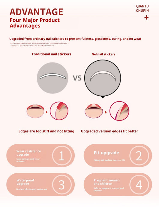 Adhesivos de Gel para Uñas Brillante Semitransparente sin Horno - Image 14
