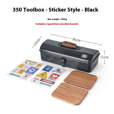 Caja de Herramientas para Camping Outdoor con Compartimentos y Stickers - Image 13