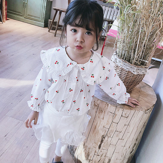 Blusa Infantil de Manga Larga con Estampado Floral - Image 10