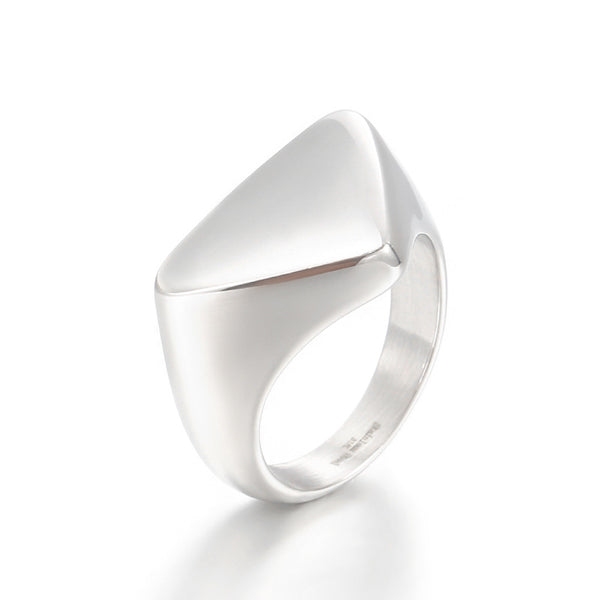 Anillo de Acero Inoxidable Triángulo para Hombre - Image 5