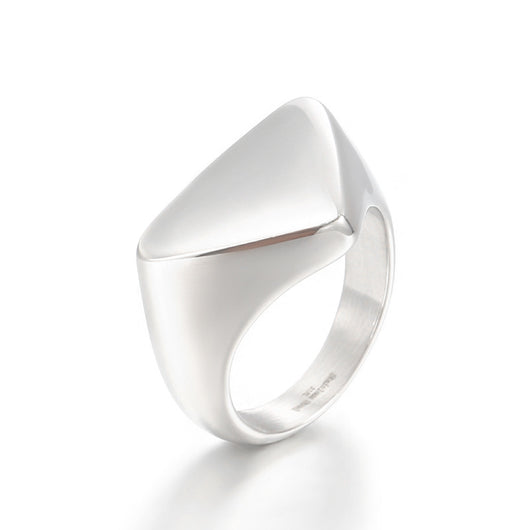 Anillo de Acero Inoxidable Triángulo para Hombre - Image 5