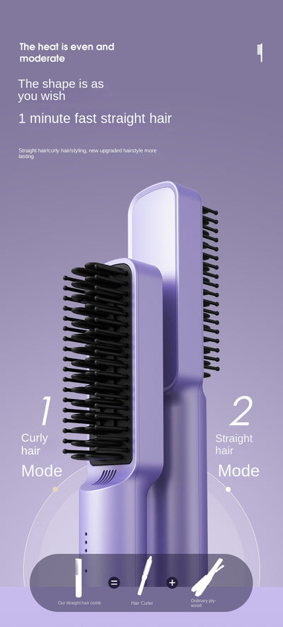 Peine Alisador Eléctrico 2 en 1 - Plancha de Cabello con Control de Temperatura - Image 14