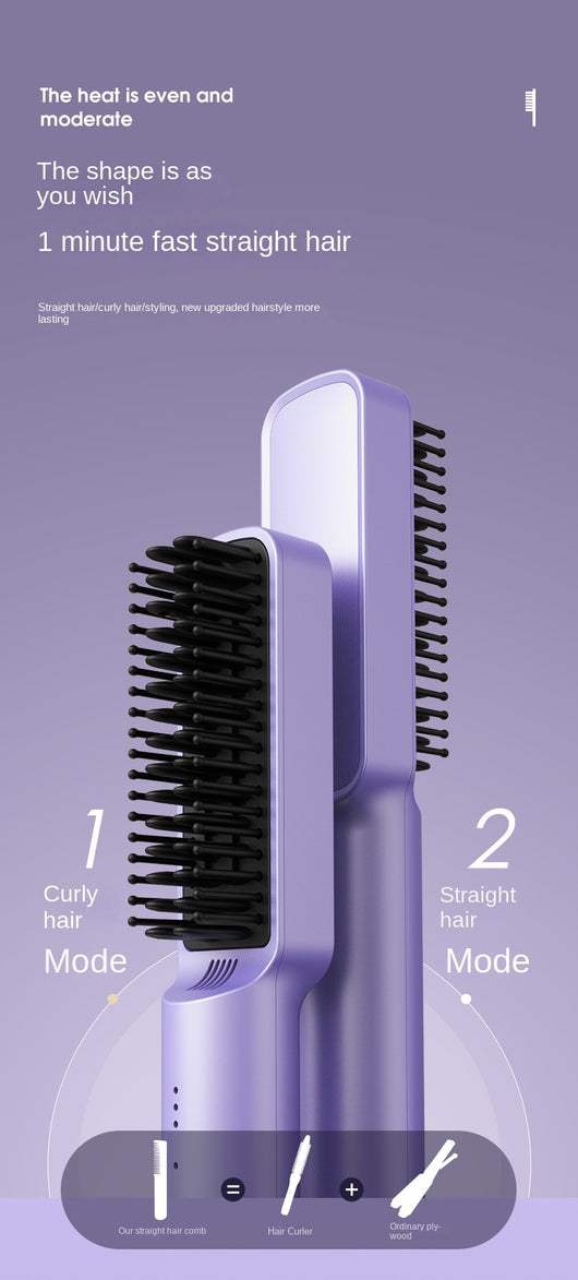 Peine Alisador Eléctrico 2 en 1 - Plancha de Cabello con Control de Temperatura - Image 14
