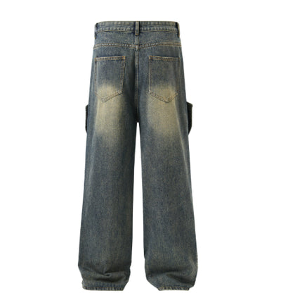 Jeans Rectos Holgados Estilo Retro para Hombre - Image 10
