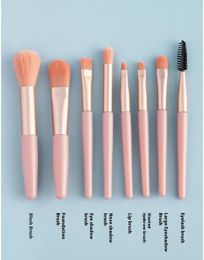 Set de 8 Brochas de Maquillaje Profesional Portátil - Image 11