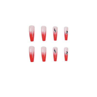Uñas Adhesivas Degradado Melocotón - Removibles y Reutilizables - Image 3