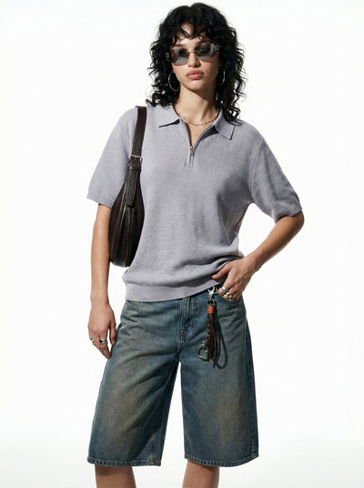 Polo Tejido Texturizado de Manga Corta para Hombre - Image 10
