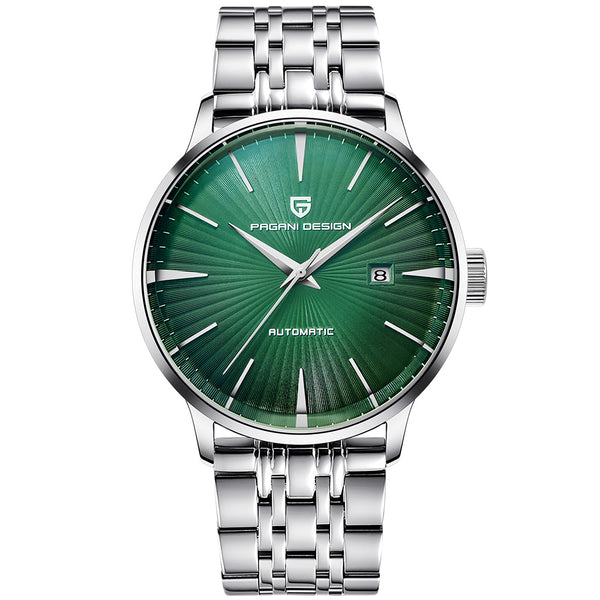 Reloj Mecánico para Hombre Resistente al Agua con Correa de Acero