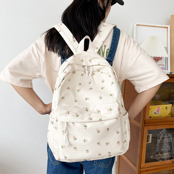 Mochila Escolar Casual Minimalista para Estudiantes - Diseño Veraniego