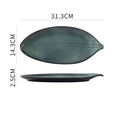 Plato de Cerámica Artesanal Hoja Japonesa - Diseño Exclusivo para tu Mesa - Image 17
