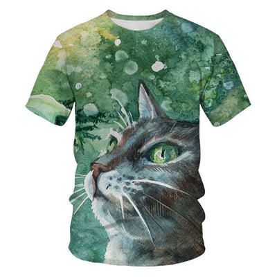 Camiseta Estampado Animal Gato para Toda la Familia - Image 9