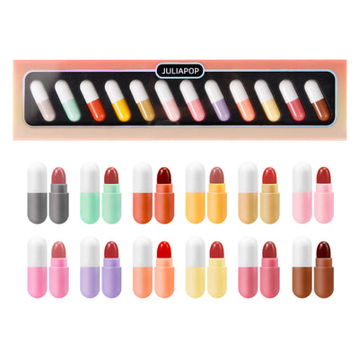 Set de 12 Labiales Mini en Cápsula - Colores Versátiles - Image 9