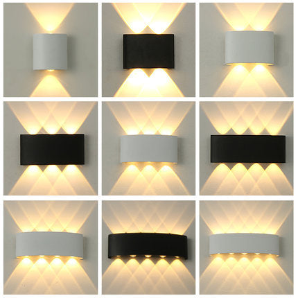 Lámpara LED Exterior Doble Cabezal Ultra Brillante Impermeable