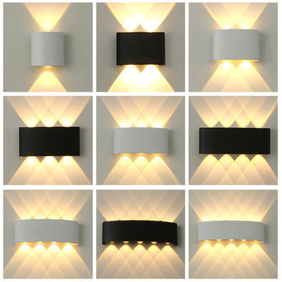 Lámpara LED Exterior Doble Cabezal Ultra Brillante Impermeable