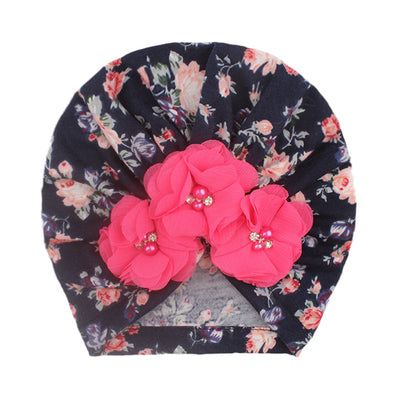 Gorro Turbante Floral para Bebé Niña - Beanie con Diseño Elegante - Image 9