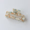 Temperament Elegant Ink Fashion Leopard Print Hair Accessories Light Azul flower 10.5cm