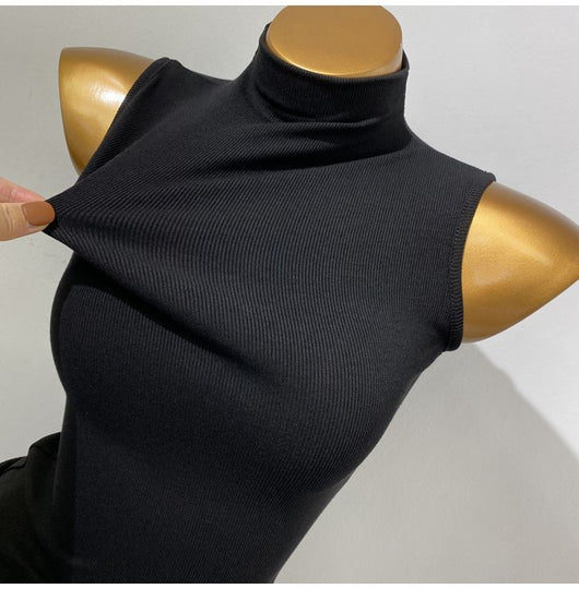 Chaleco sin Mangas Cuello Tortuga Estilo Coreano - Image 34