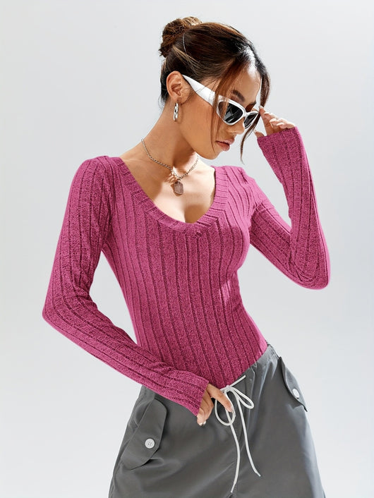 Jumpsuit Elegante de Cuello en V Profundo con Control de Cintura para Mujer - Image 11