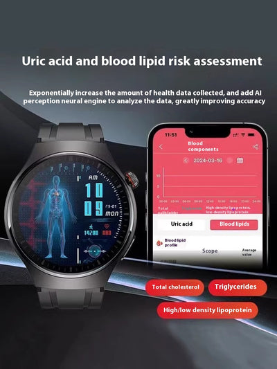 Pulsera Inteligente de Salud: Glucosa, ECG, Presión Arterial y Frecuencia Cardíaca - Image 13