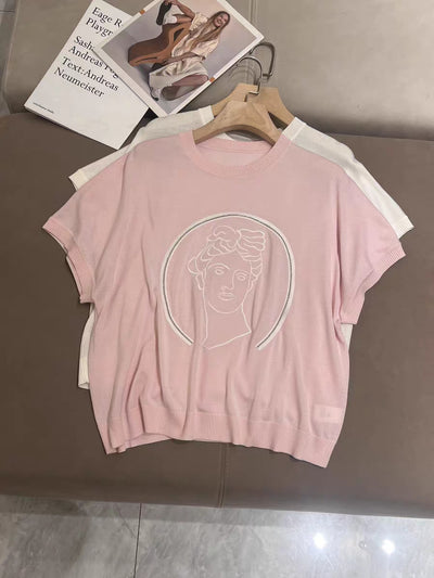 Suéter Tejido Corto para Mujer con Patrón de Cuentas - Diseño Industrial Moderno - Image 9